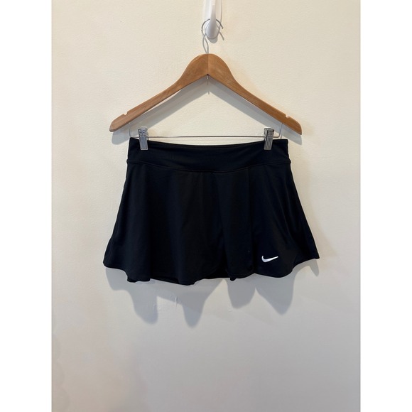 Nike Pants - Nike Dri Fit Tennis Skirt Black Standard Fit Athletic Skort Size M